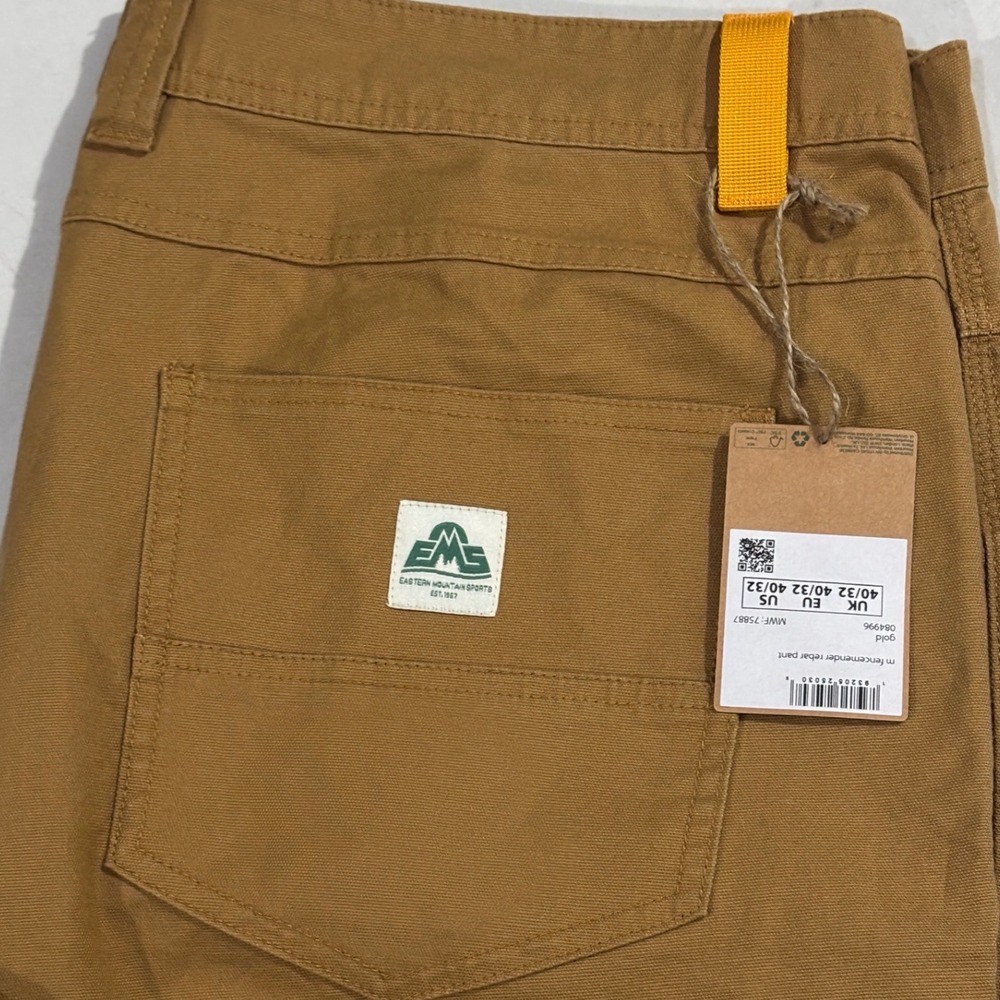 EMS Fencemender Rebar pants men's size 40/32 new with tags double knee gold tan - Picture 4 of 7